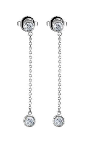 Ювелирное украшение  Tiffany & Co Elsa Peretti Diamonds by the Yard Earrings (10788)