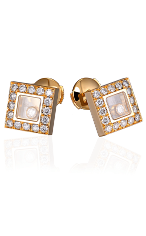 Ювелирное украшение  Chopard Square Diamond Earrings 832896-0001 (10606)