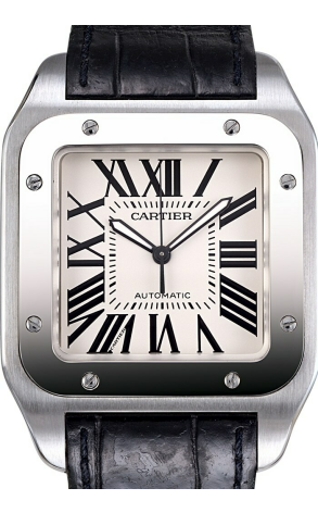 Часы Cartier Santos 100 Steel Automatic Large Men's Watch W20073X8 (10836) №2