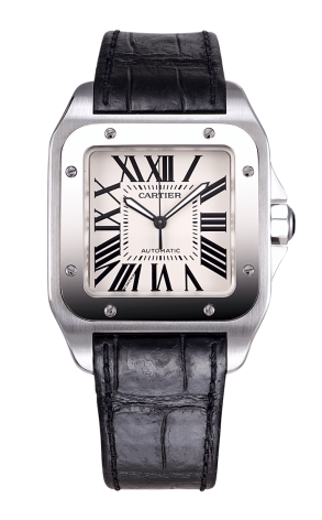 Часы Cartier Santos 100 Steel Automatic Large Men's Watch W20073X8 (10836)
