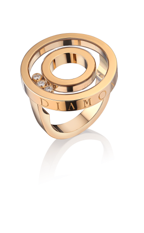 Часы  Chopard Happy Diamonds Yellow Gold Ring 82/6243-20 (10834)