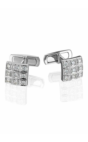 Запонки RalfDiamonds Cufflinks White Gold with Diamonds (10997)