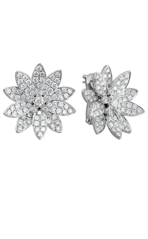 Серьги Van Cleef & Arpels Lotus Medium Earrings VCARO96C00 (11068)