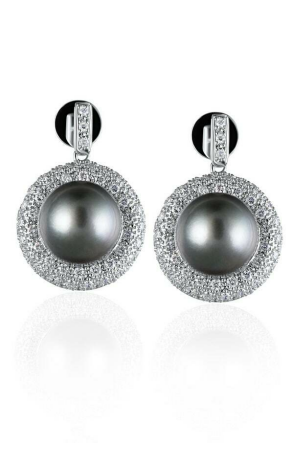 Серьги TASAKI Black Pearl Earrings (11618)