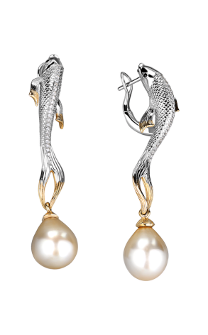 Ювелирное украшение  Mousson Collection Eden Earrings Fish E0251-0/16 (11748)