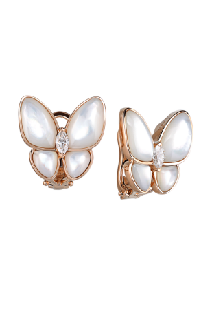 Серьги Van Cleef & Arpels Two Butterfly Earrings VCARO8FN00 (11738)