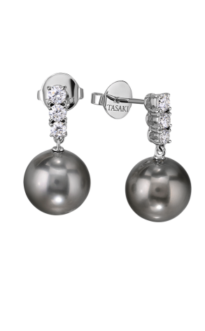 Ювелирное украшение  Tasaki Black Pearl Diamonds Earrings (11746)