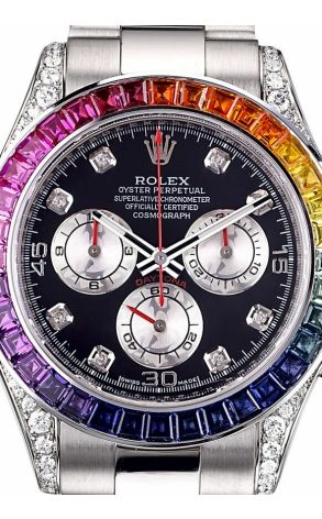 Часы Rolex Daytona 40 mm Rainbow White Gold Diamonds Aftermarket 116509H (11880) №2