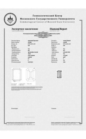 Кольцо  с 0,90 ct (11713) №2