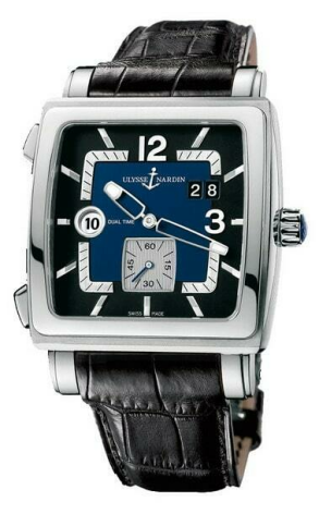 Часы Ulysse Nardin Classical Quadrato Dual Time "СпецАкция" до 1-го мая 243-92-632 (11440)