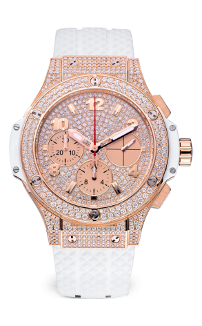 Часы Hublot Big Bang 41 mm Rose Gold Diamond Dial 341.PE.9010.RW.1704 (8555)