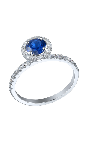 Кольцо Maximilian 0,7 ct Sapphire White Gold Ring (12010)