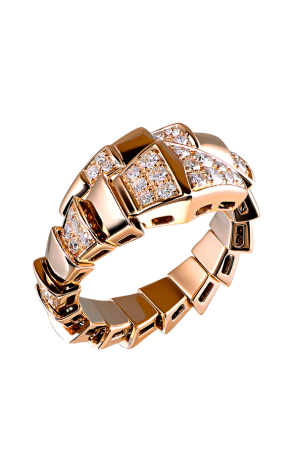 Ювелирное украшение  Bvlgari Serpenti Rose Gold and Diamond Ring AN855318 (12030)