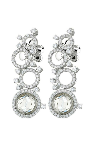 Ювелирное украшение  Giovanni Ferraris Diamonds and Sapphires Earrings (12218)