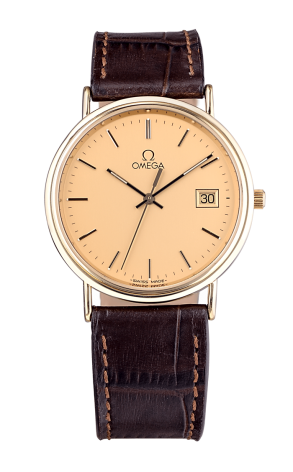 Часы Omega Seamaster Date Gelbgold Quarz 196750MZ (12165)