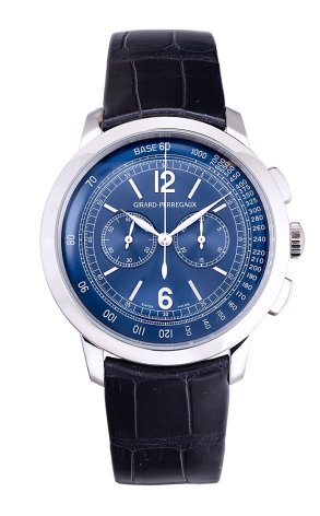 Часы Girard Perregaux 1966 Blue Dial Chronograph 49539-53-451-BK6B (12296)