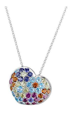 Подвеска Pasquale Bruni Heart Flower Multi-Gemstone Pendant (12467)