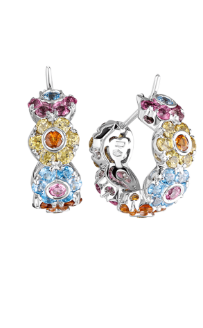 Ювелирное украшение  Pasquale Bruni Flower Multi-Gemstone Earrings (12466)