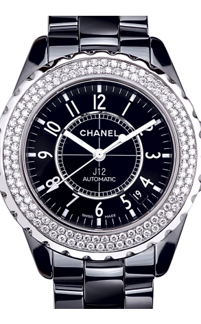 Часы Chanel J 12 Black Ceramic Diamond 38 mm J12 (12626) №2