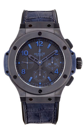 Часы Hublot Big Bang Black Ceramic All Black Blue 301.CI.1190.GR (12744)