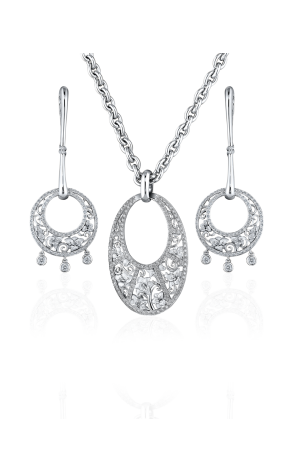 Комплект Carrera y Carrera Jasmine Earrings and Pendant DA 10274 020101, (13142)