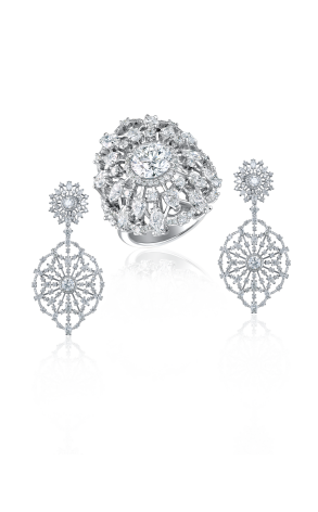 Ювелирное украшение  Yanush Gioielli Diamonds Earrings and Ring (13138)