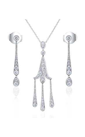 Комплект Tiffany & Co Legacy & Jazz Collection Pendant and Earrings (13168)