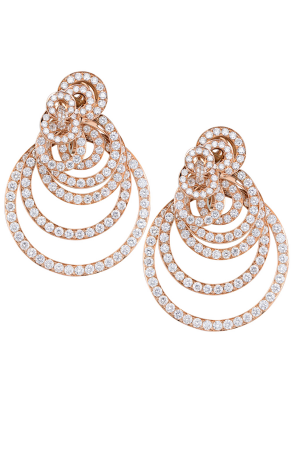 Серьги De grisogono Gypsy Rose Gold Diamond Earrings 10097/20 (12988)