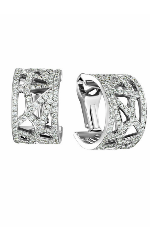 Серьги Chaumet Liens White Gold Diamond 080655 (13039)