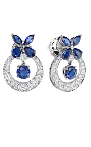 Серьги GRAFF Classic Butterfly Sapphire Earrings (13035)