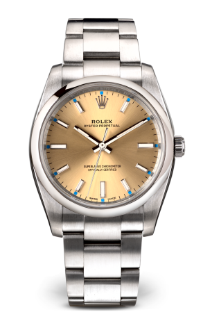 Часы Rolex Perpetual Champagne/Steel 34mm 114200 (12962)