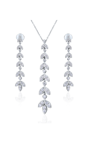 Комплект Tiffany & Co Olive Leaf Earrings and Pendant (13147)