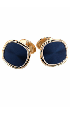 Запонки Patek Philippe Cufflinks Ellipse d'Or Blue XL 9102J (13215)