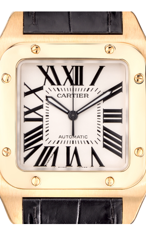Часы Cartier Yellow Gold Santos 100XL W20071Y1 (13291) №2