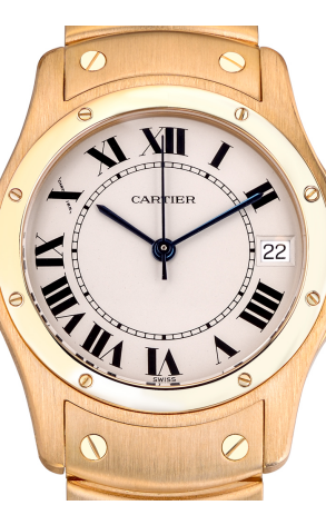 Часы Cartier Santos Ronde Yellow Gold Automatic W20028G1 (13461) №2