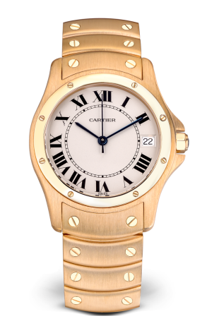 Часы Cartier Santos Ronde Yellow Gold Automatic W20028G1 (13461)