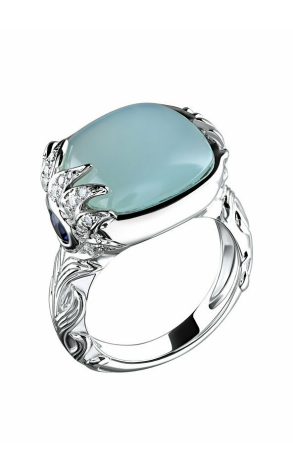 Кольцо Carrera y Carrera Peacock Collection White Gold Ring (13362)