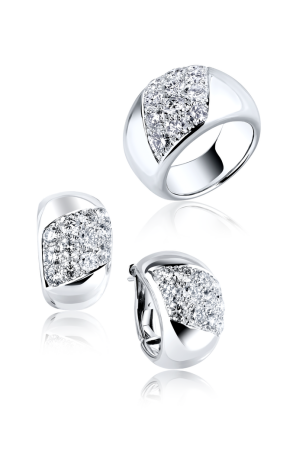 Комплект Cartier Oceane Collection Earrings and Ring (13302)