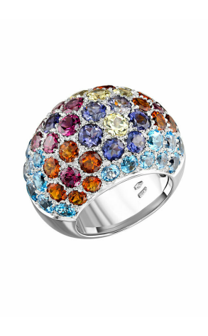 Ювелирное украшение  Pasquale Bruni Multi - Sapphire Floral Pave Large Size Ring (13217)