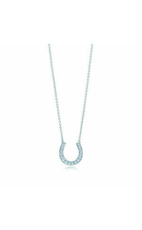 Ювелирное украшение  Tiffany & Co Horseshoe Pendant diamonds on platinum (13515)
