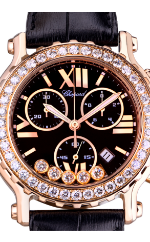 Часы Chopard Happy Sport Chronograph 18k Rose Gold & Diamonds РЕЗЕРВ! Happy Sport (13669) №2