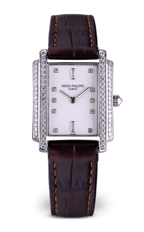 Часы Patek Philippe Gondolo 18k White Gold Diamond Ladies Watch 4825/100 "СпецАкция" до 1-го мая 4825/100 (13746)
