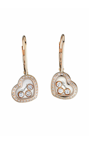 Серьги Chopard Happy Diamonds Rose Gold Earrings 836962 (13722)