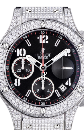 Часы Hublot Big Bang Stainless steel Chronograph Diamonds Rubber "СпецАкция" до 1-го мая 341.SX.130.RX.174 (14090) №2