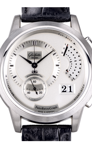 Часы Glashutte Original Glashütte Original PanoRetroGraph 18K White Gold Limited Edition 60-01-02-02-06 (14337) №2