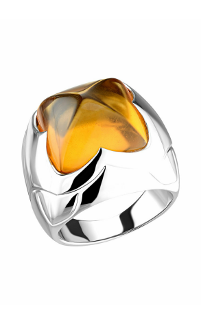 Кольцо Bvlgari Piramide White Gold Citrine Ring (14418)