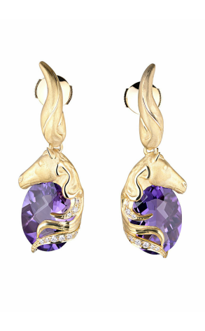 Серьги  В стиле Carrera y Carrera Caballo Ecuestre Collection Earrings DA13402, 01101818 (14167)