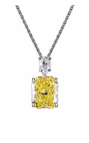 Подвеска  в стиле GRAFF Fancy Intense Yellow 4,05 сt Pendant (14203)