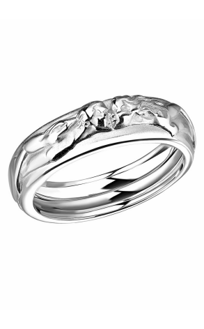 Кольцо Carrera y Carrera Promesa White Gold Love Wedding Band DA06762 02 (14309)