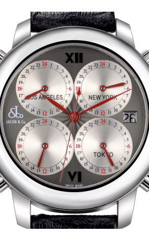 Часы Jacob&Co Jacob & Co. Five Time Zone Automatic Watch H24SSG (14585) №2